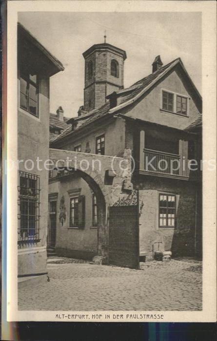 ERFURT  CITY Altstadt Hof in der Paulstrasse