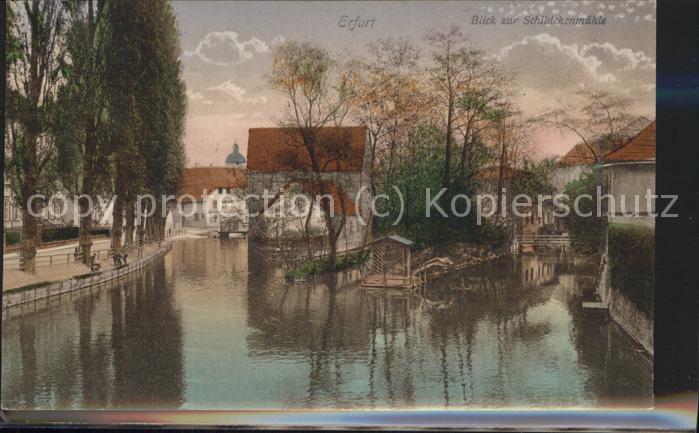 ERFURT  CITY Blick zur Schildchenmuehle