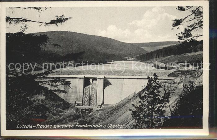 Frankenhain Thueringen Luetsche Stausee