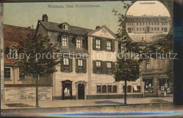 Weimar Thueringen Schillerhaus Goethehaus