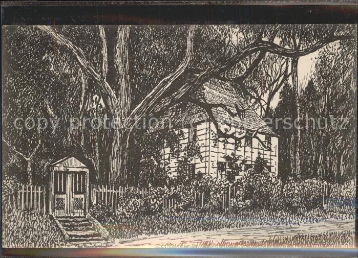 Weimar Thueringen Goethes Gartenhaus Zeichnung