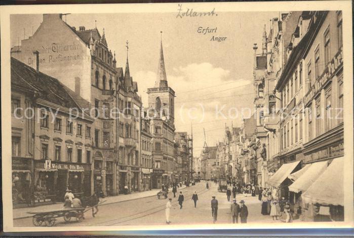 ERFURT  CITY Der Anger Pferdefuhrwerk