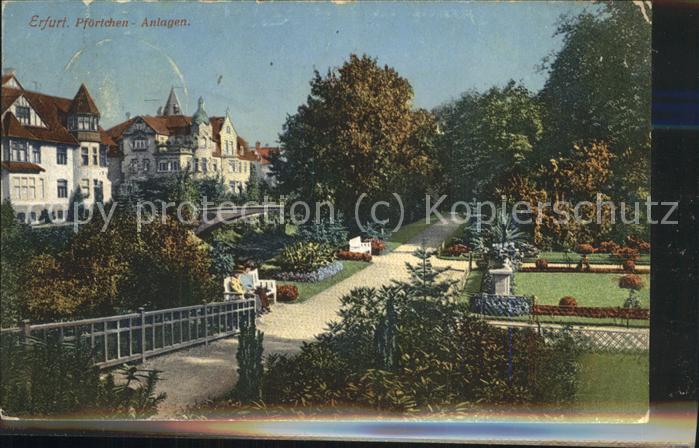 ERFURT  CITY Pfoertchen Parkanlagen