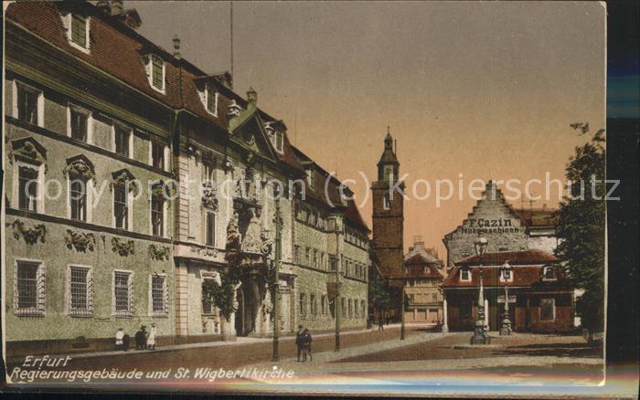 ERFURT  CITY Regierungsgebaeude und St Wigbertikirche