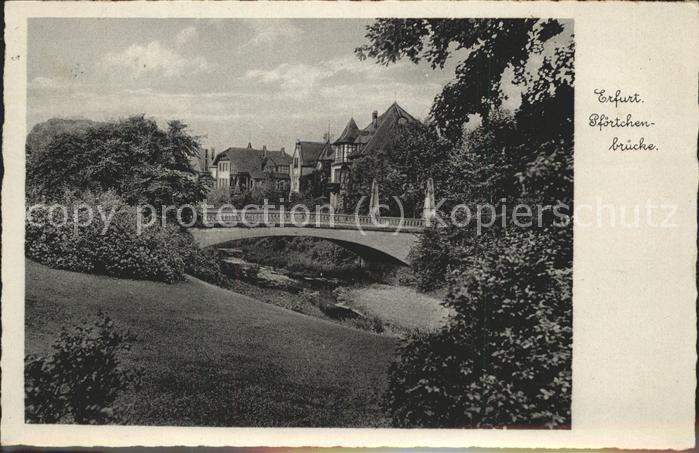 ERFURT  CITY Pfoertchenbruecke