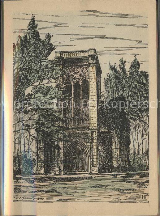 Weimar Thueringen Tempelherrnhaus Zeichnung