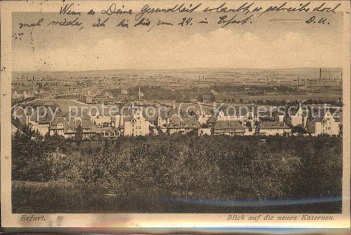 Erfurt Blick auf die neuen Kasernen