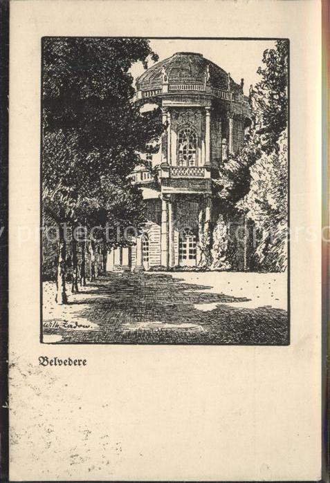 Weimar Thueringen Belvedere Zeichnung