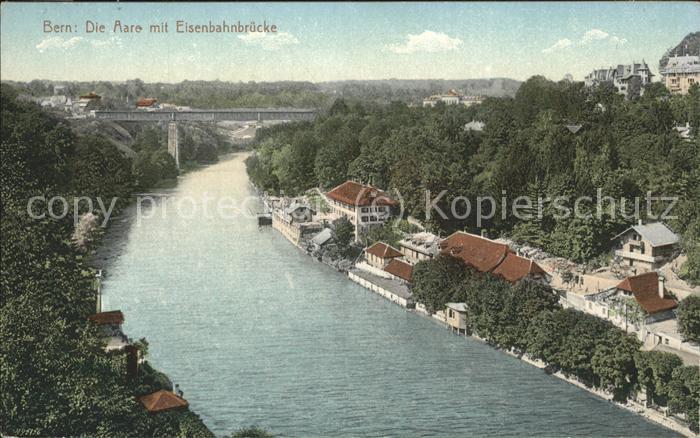 Bern BE Aare Eisenbahnbruecke