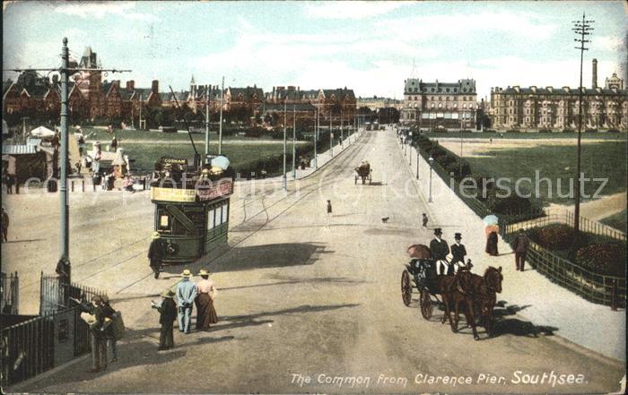 Southsea Common Clarence Pier Strassenbahn