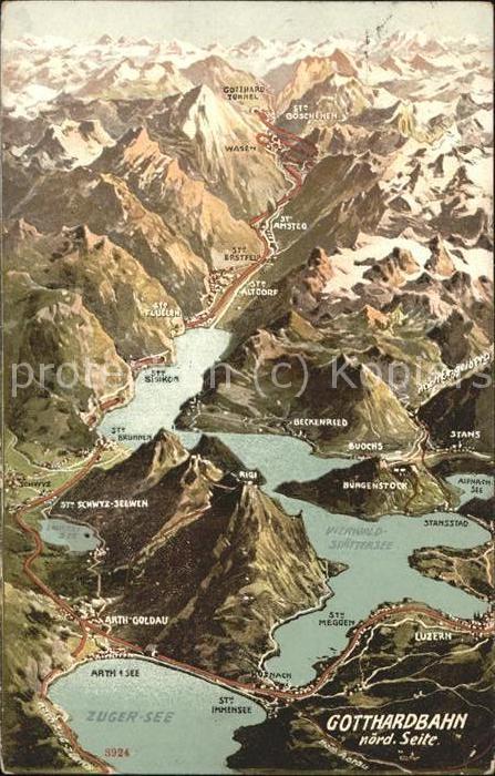 Gotthardbahn Zuger See Arth-Goldau Schwyz-Seewen