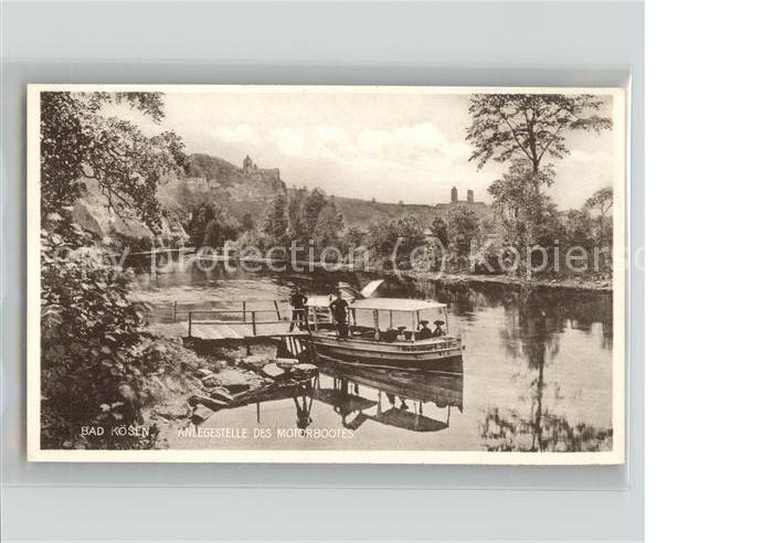 Bad Koesen Anlegestelle Motorboot
