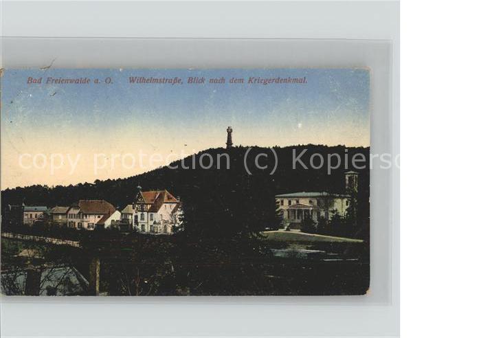 Bad Freienwalde Wilhelmstrasse Kriegerdenkmal