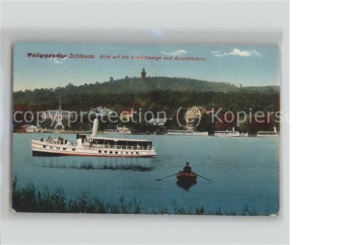 Woltersdorf Erkner Kranichberge Aussichtsturm Dampfer