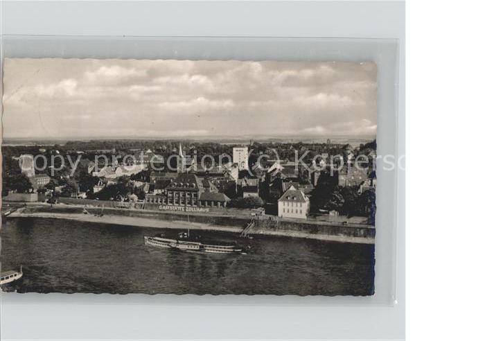 Kaiserwerth Gaststätte Zollhaus Seitenraddampfer