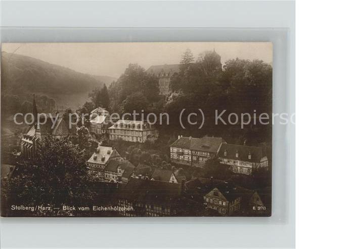 Stolberg Harz Blick vom Eichenhölzchen