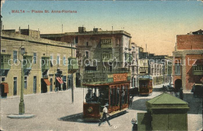 Malta Piazza St. Anna-Floriana Strassenbahn
