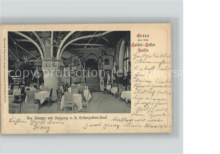 Berlin Kaiser-Keller Hohenzollern-Saal