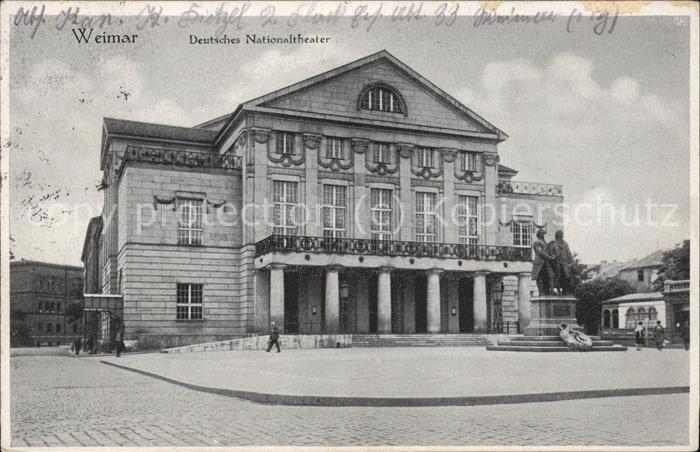 Theatergebaeude Weimar Deutsches Nationaltheater