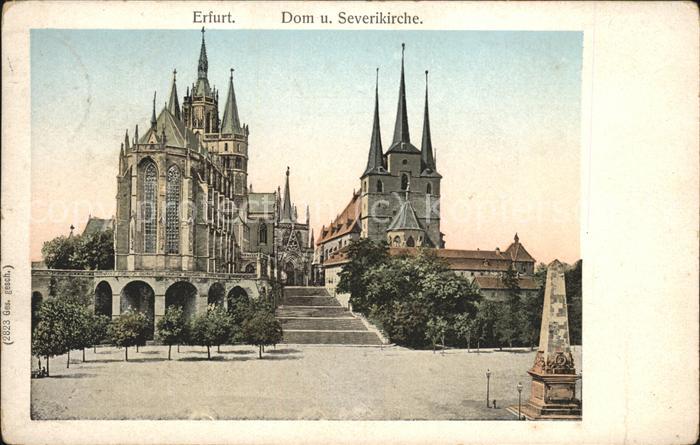 Lunakarte Nr. 2823 Erfurt Dom Severikirche