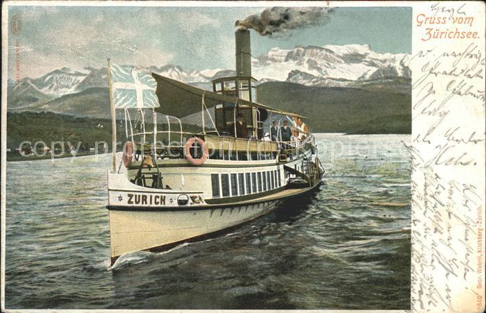 Dampfer Binnenschifffahrt Zürich Zürichsee