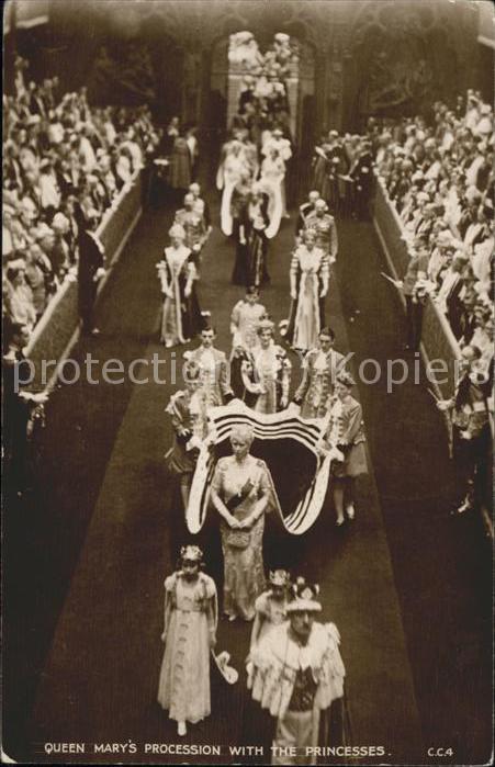 Adel England Queen Mary Procession Abbey of Westmins