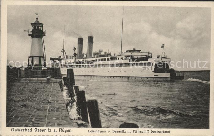 Leuchtturm Lighthouse Fährschiff Deutschland Sassnitz-Rügen