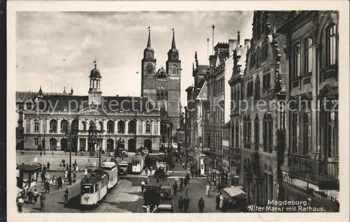 Strassenbahn Magdeburg Alter Markt Rathaus