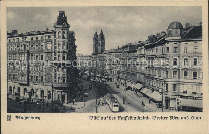Strassenbahn Magdeburg Hasselbachplatz Breiter Weg