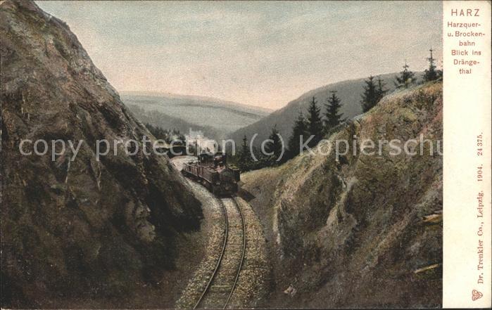 Harzquerbahn Brockenbahn Drängethal