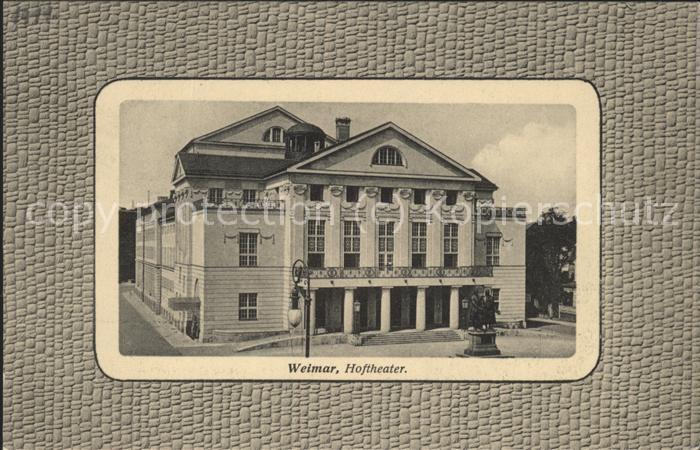 Theatergebaeude Weimar Hoftheater