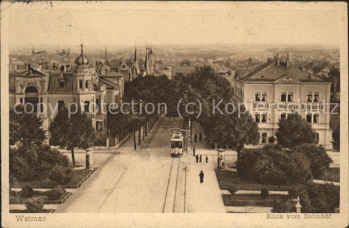 Strassenbahn Weimar Hotel Kaiserin Augusta