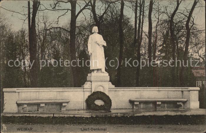 Liszt Franz Komponist Denkmal Weimar Verlag-Tucks