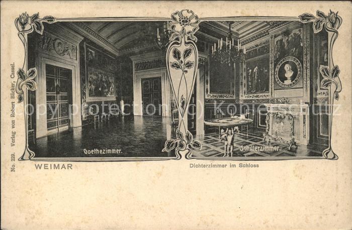 Goethe Johann Wolfgang von Schülerzimmer Dichterzimmer Schloss Wei
