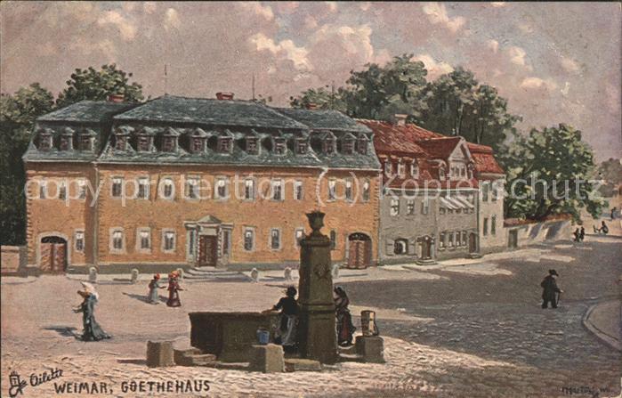 Verlag Tucks Oilette Nr. 7081 Weimar Goethehaus