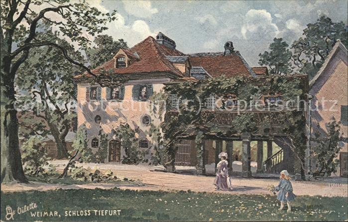 Verlag Tucks Oilette Nr. 168 B Weimar Schloss Tiefurt