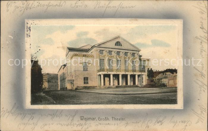 Theatergebaeude Weimar Großherzogliches Theater