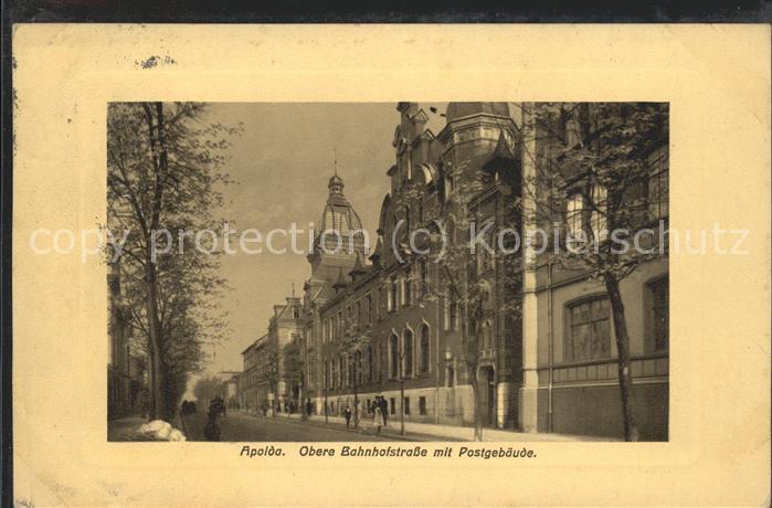 Apolda Obere Bahnhofstrasse Postgebäude