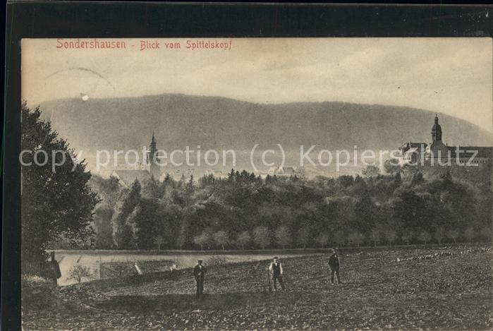 Sondershausen Thueringen Blick vom Spittelkopf