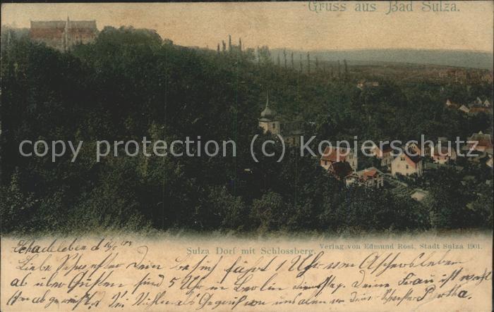 Bad Sulza Panorama mit Schlossberg