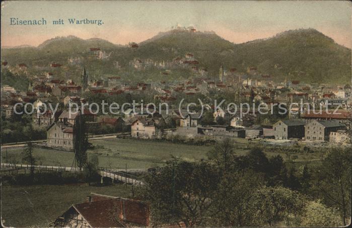 Eisenach Thueringen mit Wartburg