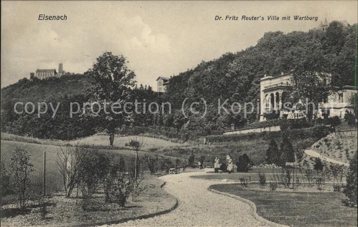 Eisenach Thueringen Reuter Villa mit Wartburg
