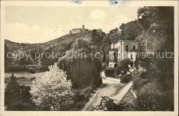 Eisenach Thueringen Fritz Reuter Villa mit Wartburg