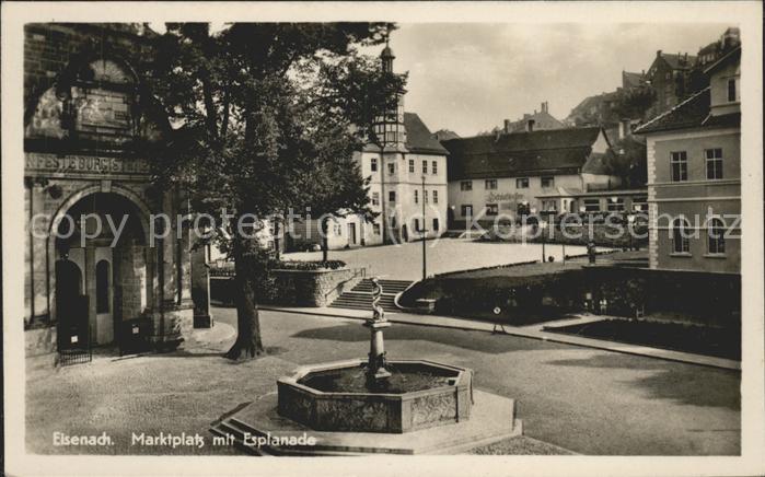 Eisenach Thueringen Marktplatz mit Esplanade