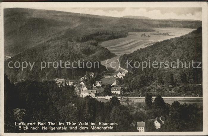 Bad Thal Ruhla Blick nach Heiligenstein und dem Mönchs