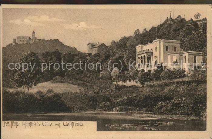 Eisenach Thueringen Reuter Villa mit Wartburg