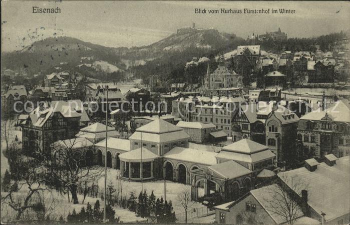 Eisenach Thueringen Blick vom Kurhaus Fürstenhof