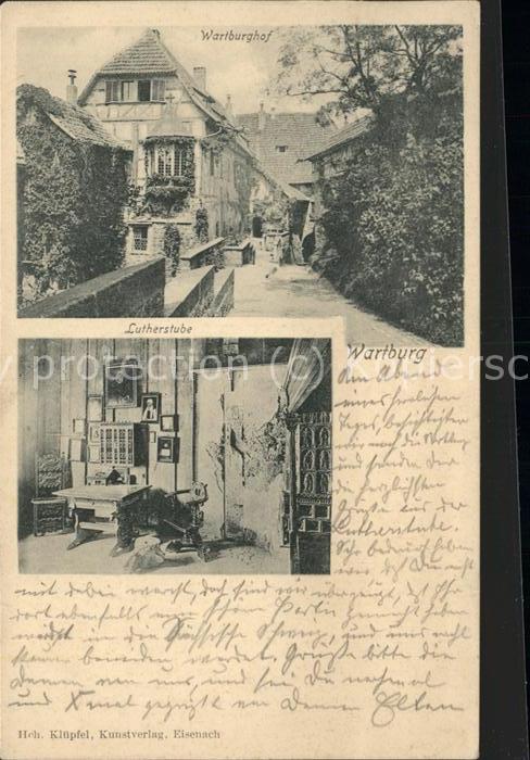 Eisenach Thueringen Lutherstube Wartburghof