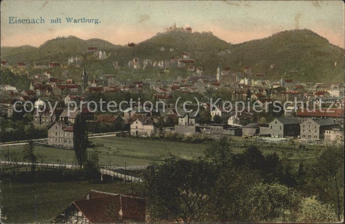 Eisenach Thueringen mit Wartburg