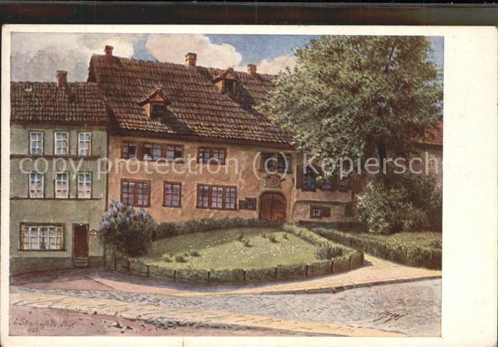 Eisenach Thueringen Bach Haus Aquarell